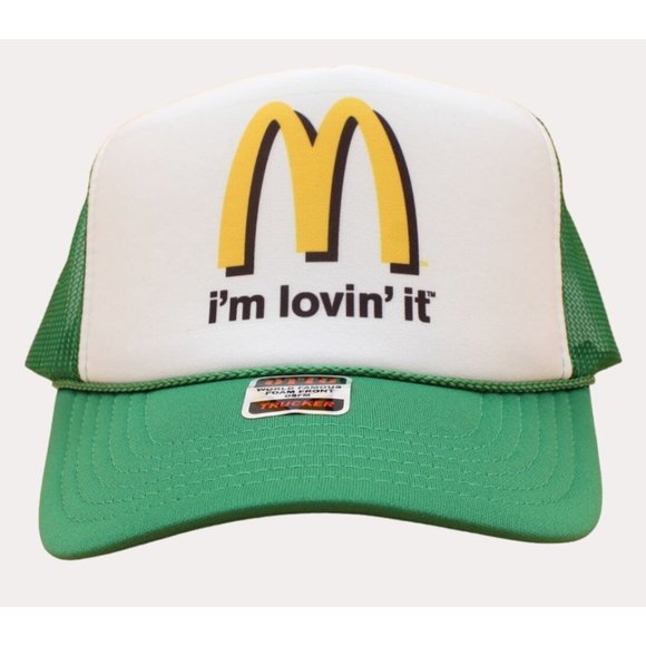 McDonalds Trucker Hat Mesh Cap Snapback Hat Adjustable  i'm lovin it - Picture 1 of 4